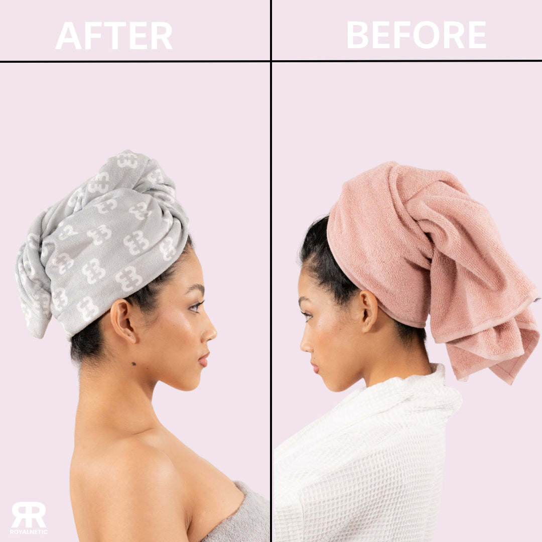Netic Hair Towel wraps (Baby Pink)