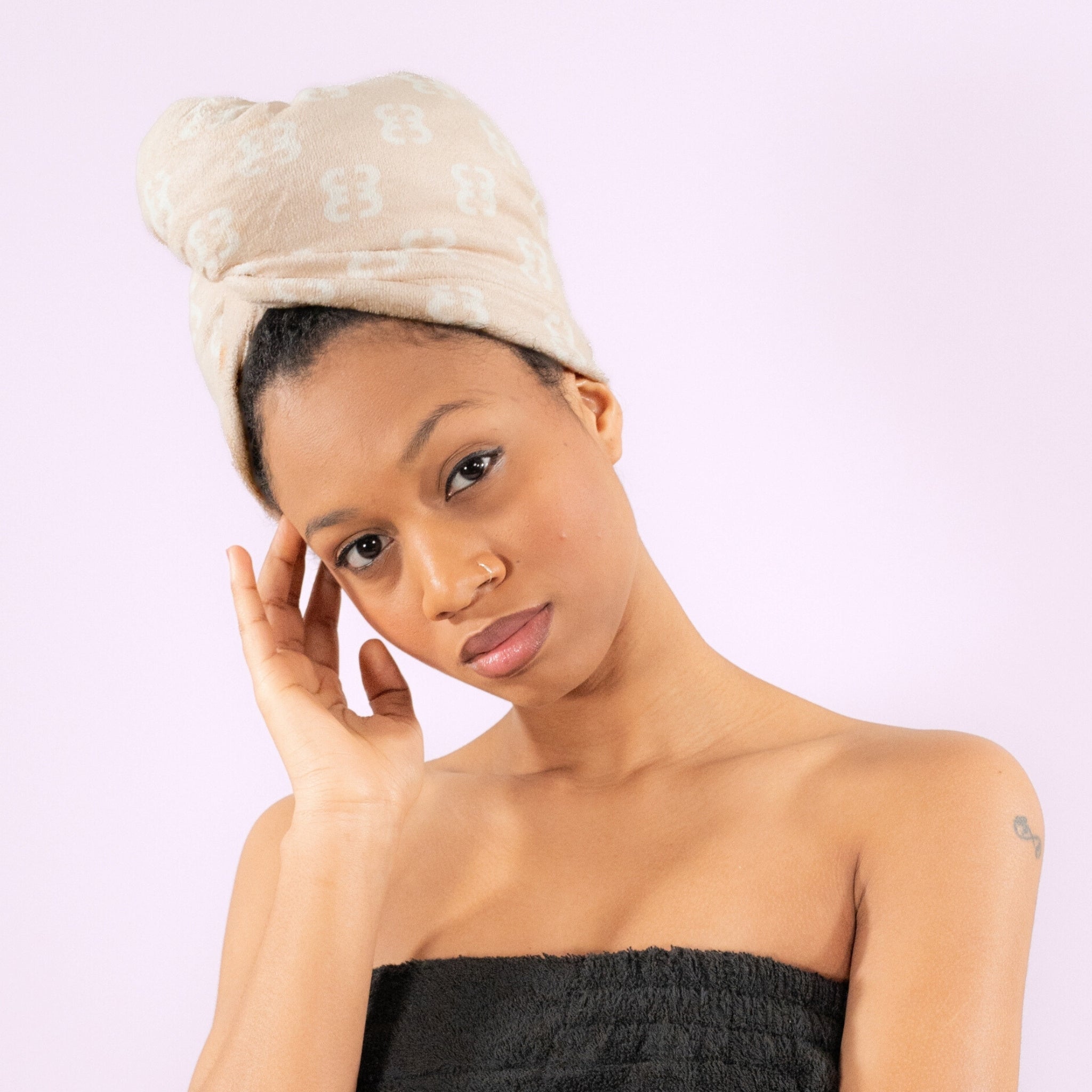 Netic Hair Towel wraps (Caramel Cream)