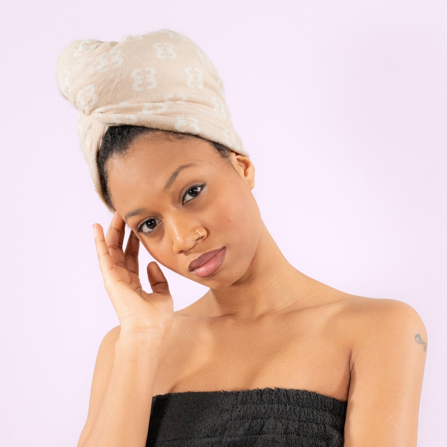 Netic Hair Towel wraps (Caramel Cream)