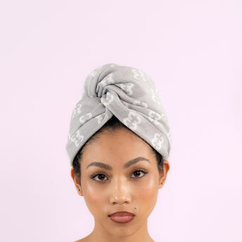 Netic Hair Towel wraps (Dove Grey)